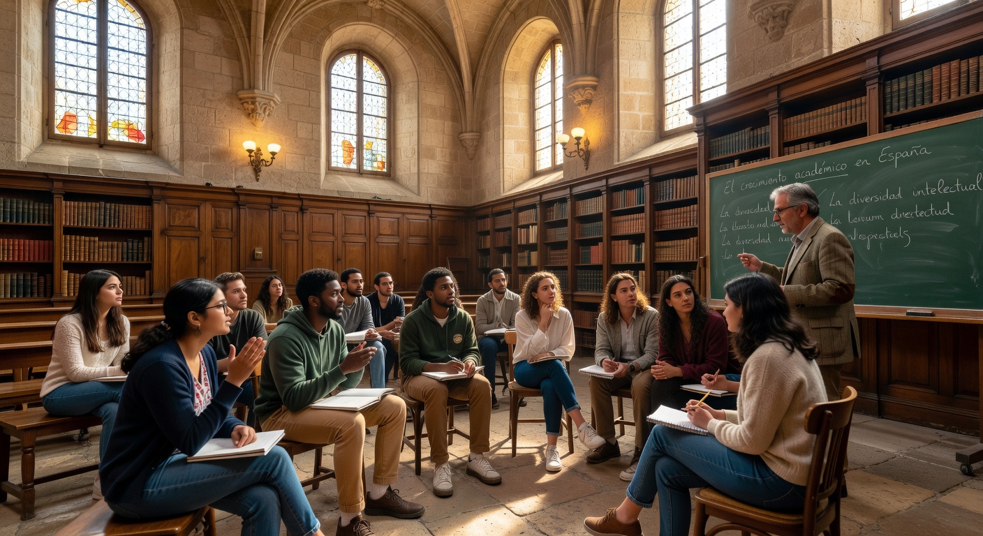 Debate en clase en la Universidad de Salamanca